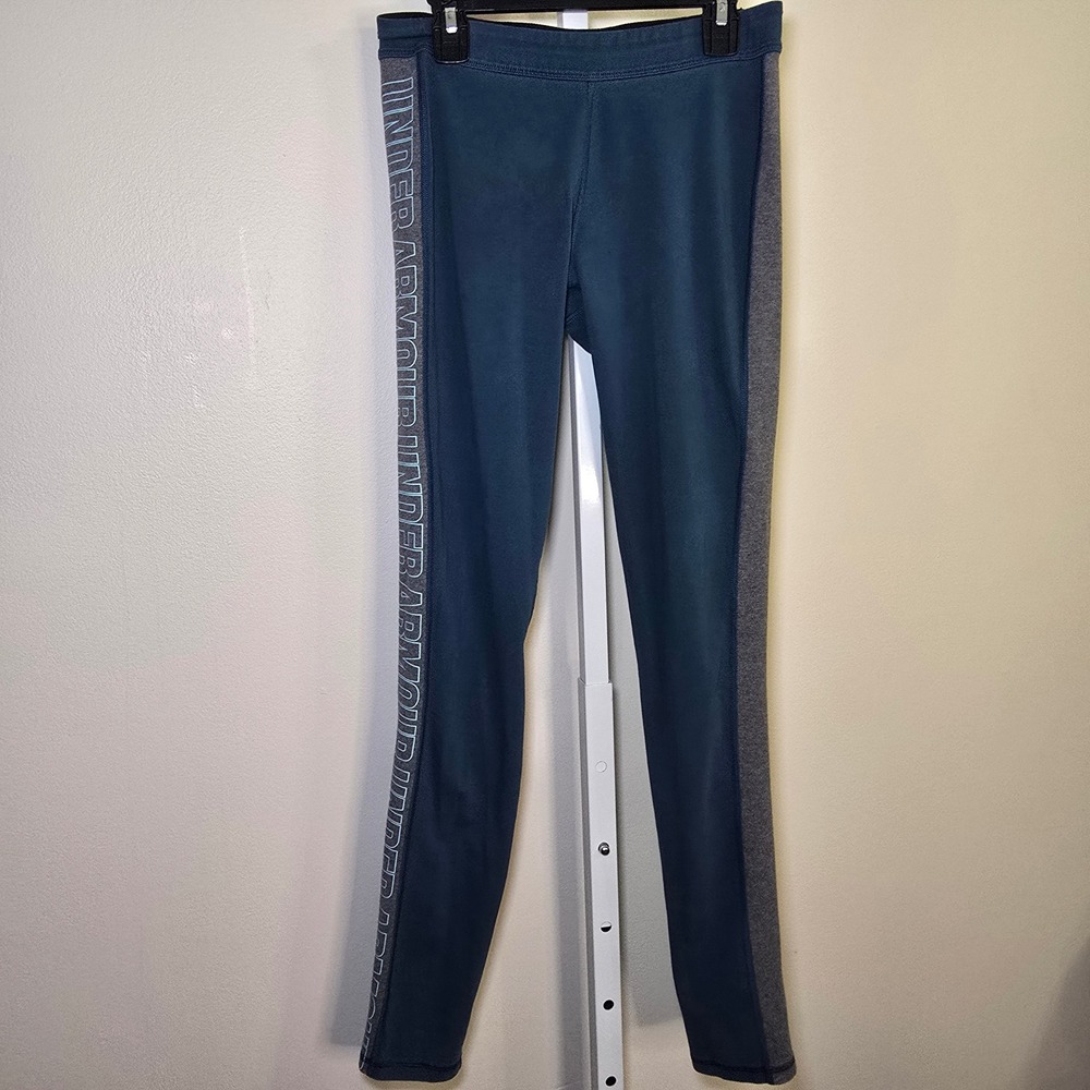 Under Armour Leggings Womens Small Blue Gray Athletic Activewear‎